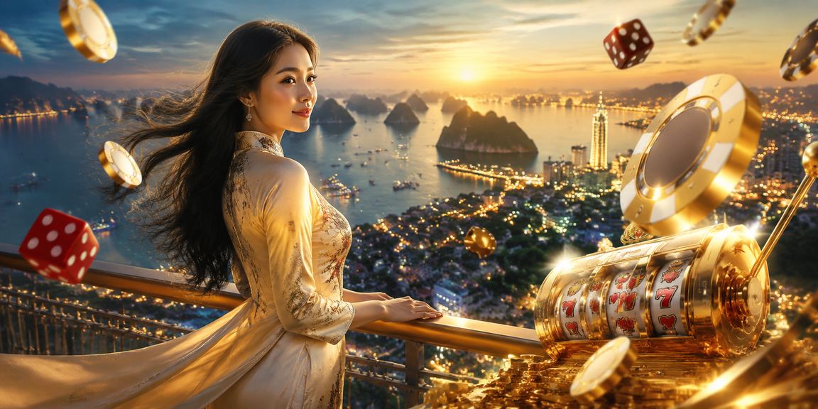 Trải nghiệm cá cược trực tuyến tại vịnh Hạ Long với trang phục áo dài truyền thống