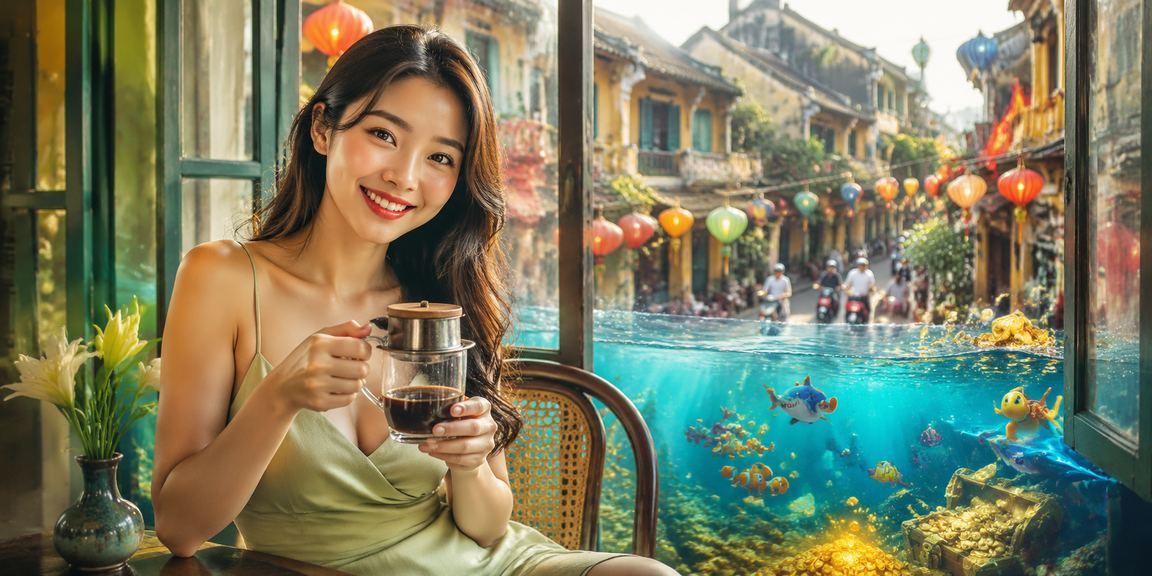 Người chơi tại Hà Nội thư giãn với cà phê trong lúc theo dõi kết quả cá cược thể thao trực tuyến